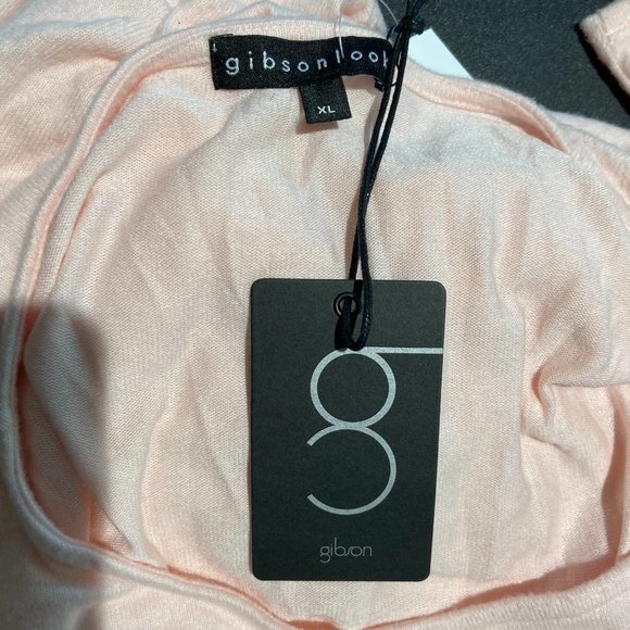 NWT GIBSON Pink Cozy Twist Front Pullover Sweater (XS) - Picture 7 of 10